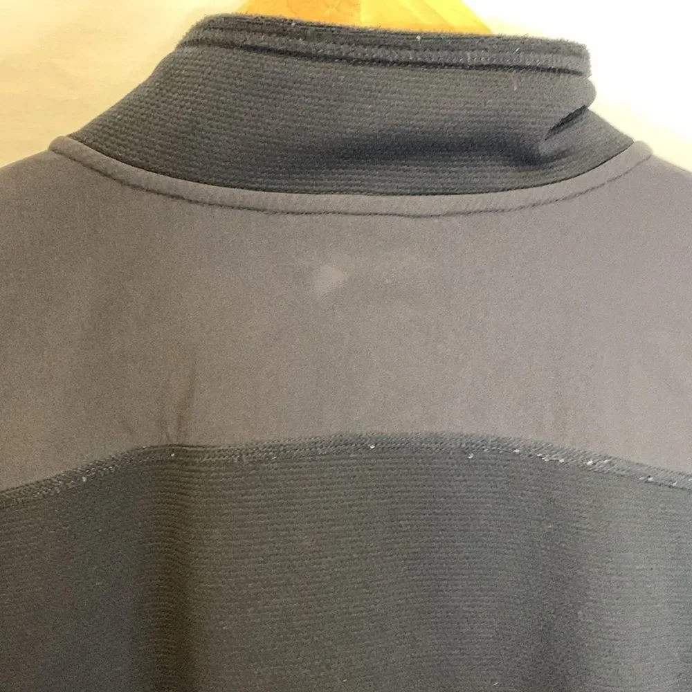 The North Face TKA Stealth Men's Black Mesh Fleece Full Zipper Jacket Size XL